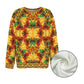 Women’s Vibrant Autumn Kaleidoscope Pattern All Over Print Crew Neck Sweater