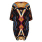 Women's Bold Geometric All-Over Print Oversized T- Shirt Loungewear