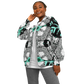 Women's Kaleidoscope Geometric Pattern All Over Print Baseball Jacket