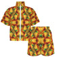 Women’s Vibrant Autumn Kaleidoscope Pattern All Over Print Windbreaker Short Set