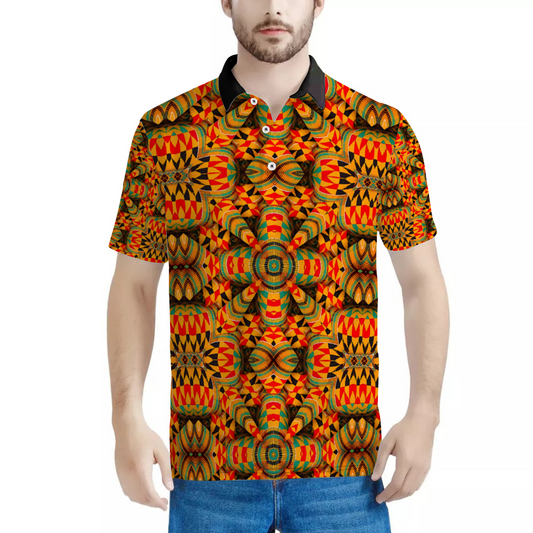 Men's Custom  Black Classic Polo Shirt Tees