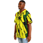 Men's Ghana Flag & Black Star Pattern All-Over Print Hooded Baseball Jersey