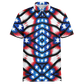 Men's American Flag Pattern All-Over Print Polo Shirt