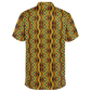 Men's African Kente Geometric Pattern All-Over Print Polo Shirt