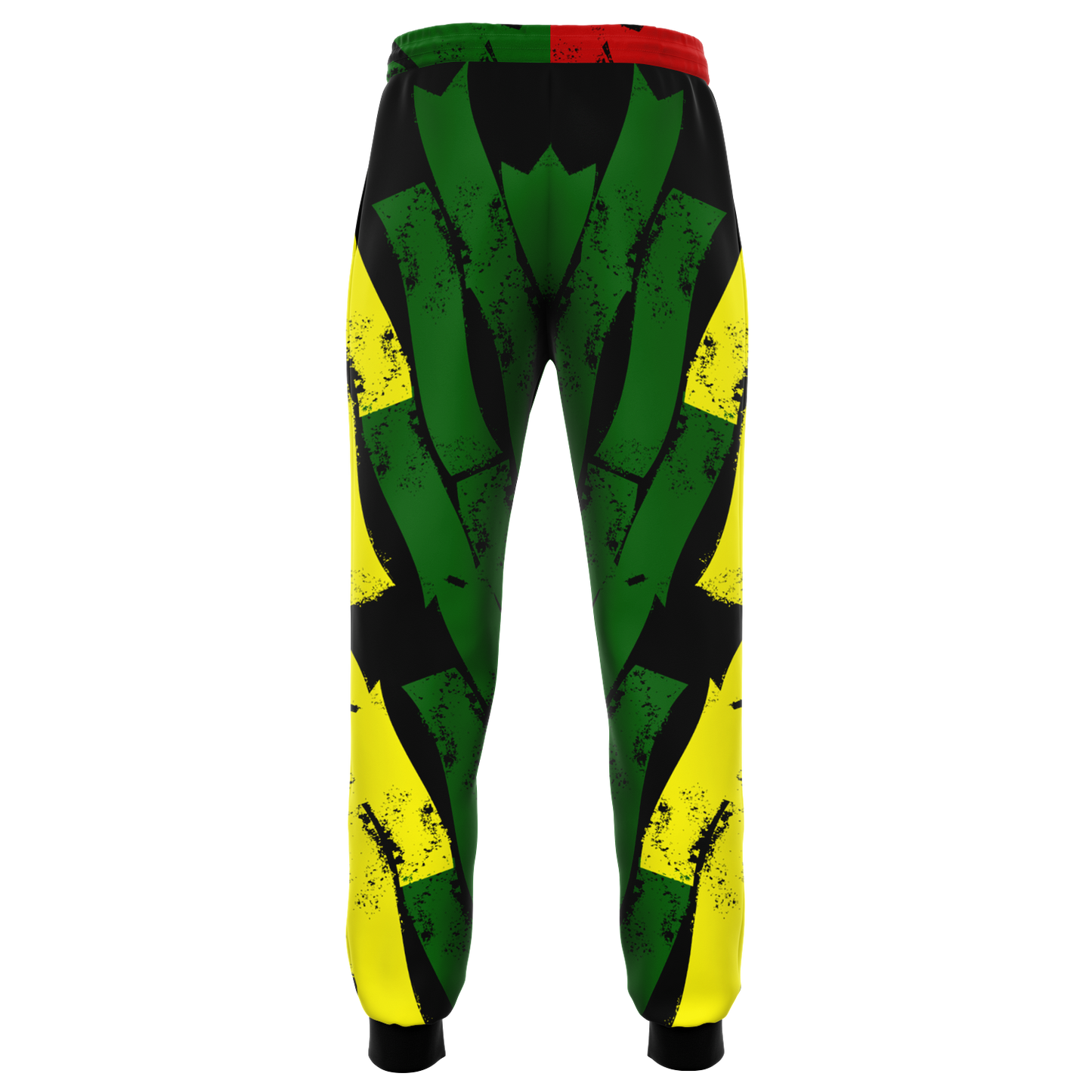 Women's Ghana Flag & Black Star Pattern All-Over Print Athletic Jogger
