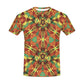 Men's Bold Tribal Kaleidoscope Pattern All Over Print All Over Print Crew Neck T-Shirt