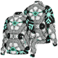 Men's Kaleidoscope Geometric Pattern Design All Over Print Baseball Jacket