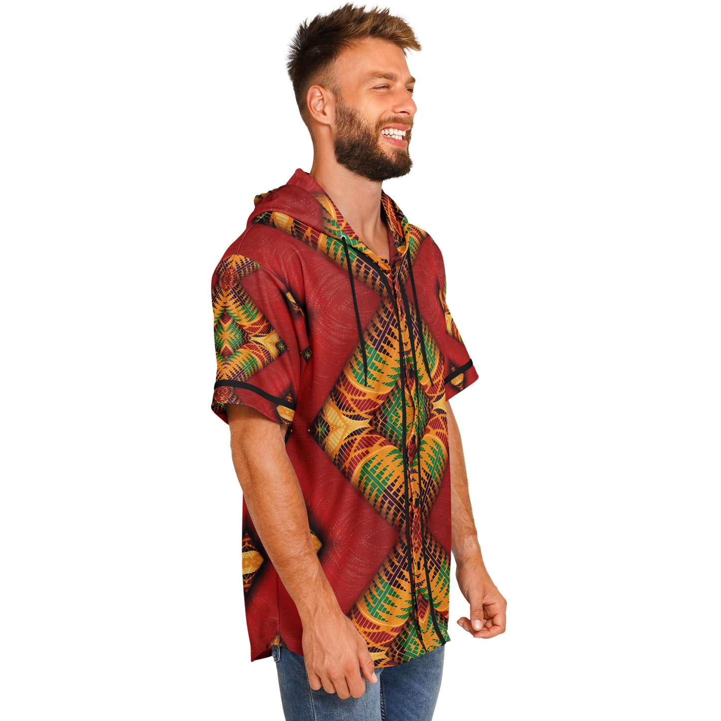 Men's Hooded Baseball Jersey