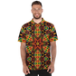 Men's African Kente Geometric Star Pattern All-Over Print Polo Shirt