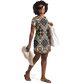 Women's Neutral Geometric Floral Pattern All Over print T-Shirt Dress