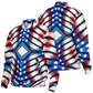 Women's American Flag Pattern All-Over Print Baseball Jacket