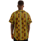 Men's African Kente Geometric Pattern All-Over Print Baseball Jersey
