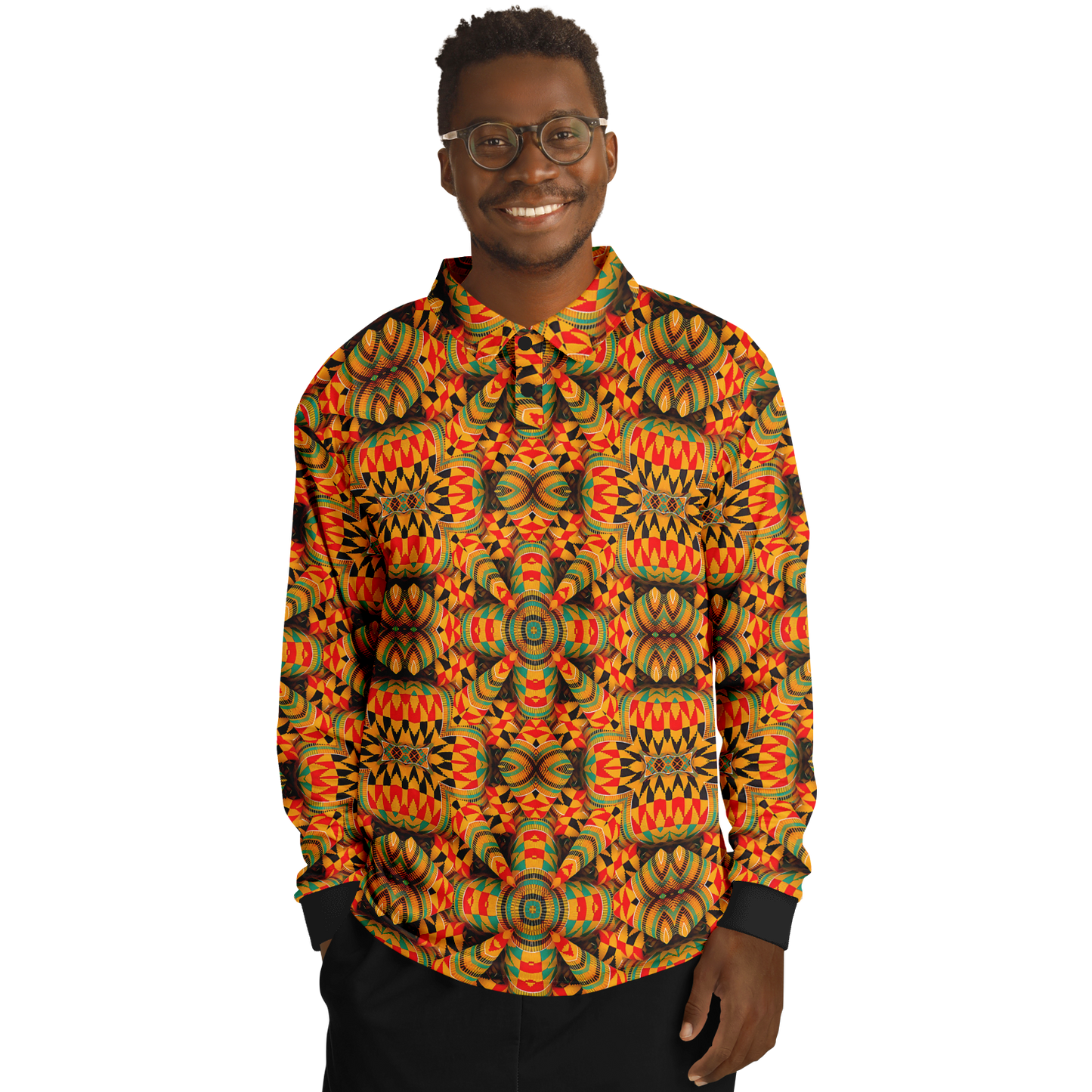 Men’s Long Sleeve Polo Shirt