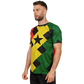 Men's Red Yellow Green and Black Stars Soccer Jersey