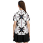 Women's Abstract Symmetry Pattern Polyester Polo Shirt