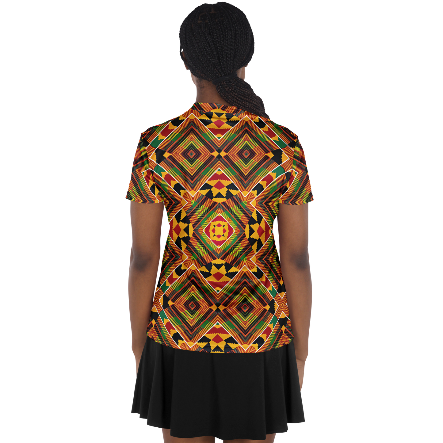 Women's Stand Up Collar Polo Shirt