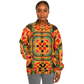 Women's Vibrant African Kente-Inspired Pattern All-Over Print Baseball Jacket