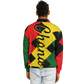 Men's Ghana Flag & Black Star Pattern All-Over Print Baseball Jacket