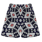 Men's Patriotic Red White Blue Geometric Zip-Up Polo Set