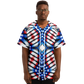 Men's American Flag Pattern All-Over Print Baseball Jacket