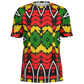 Men's Ghana Flag & Black Star Pattern All-Over Print Soccer Jersey
