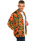 Men's Vibrant African Kente-Inspired Pattern All-Over Print Baseball Jacket