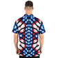 Men's American Flag Pattern All-Over Print Polo Shirt