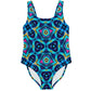 Women's Blue Kaleidoscope One-Piece Swimsuit
