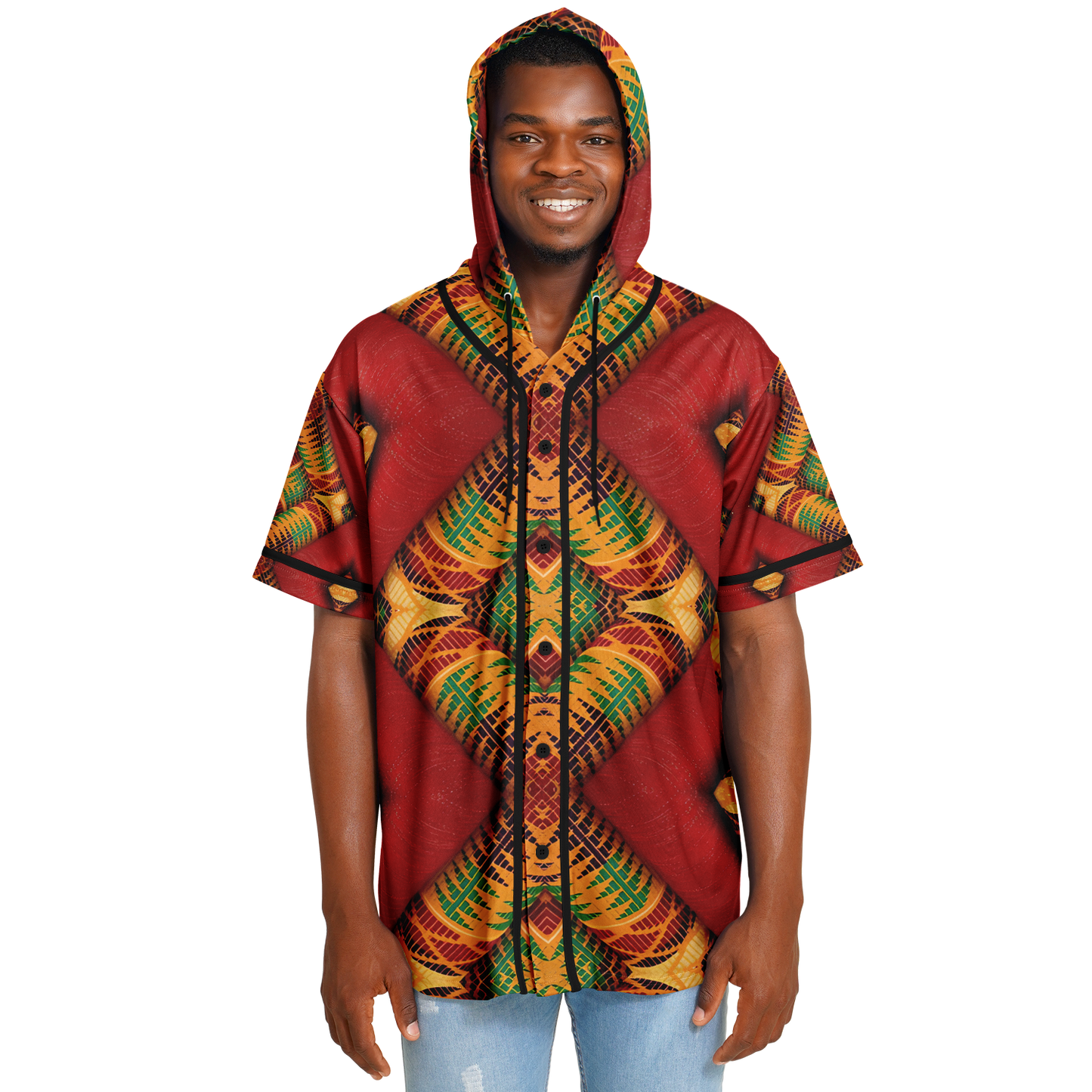 Men's Hooded Baseball Jersey