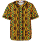 Women's African Kente Geometric Pattern All-Over Print Baseball Jersey