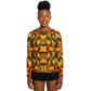 Women's Vibrant Autumn Kaleidoscope Pattern All Over Print Long Sleeve Performance Shirt