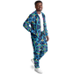 Men's Blue Kaleidoscope Track Jacket and Pants