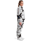 Women's Abstract Symmetry Pattern Track Jacket and Pants