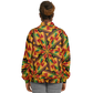 Women's Vibrant African Kente Geometric All-Over Print Baseball Jacket