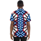 Men's American Flag Pattern All-Over Print Polo Shirt