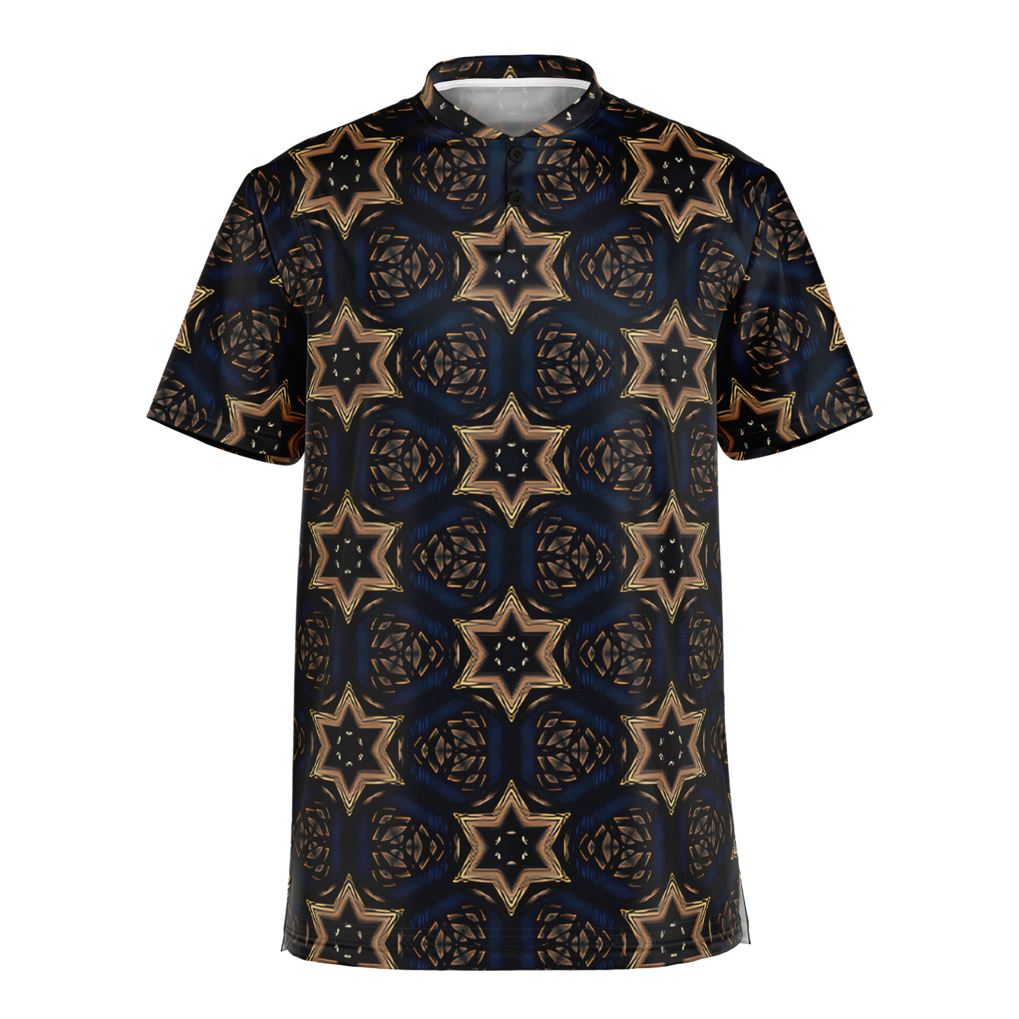 Men's Blade Collar Polyester Polo Shirt