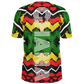 Men's Ghana Flag & Black Star Pattern All-Over Print Soccer Jersey