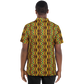 Men's African Kente Geometric Pattern All-Over Print Polo Shirt