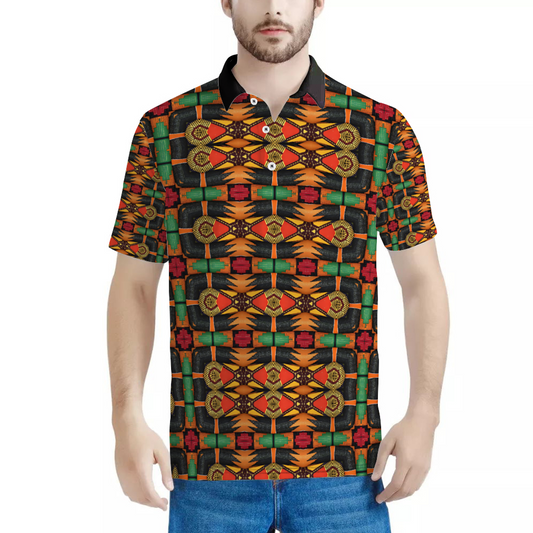 Men's Custom  Black Classic Polo Shirt Tees