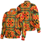 Men's Vibrant African Kente-Inspired Pattern All-Over Print Baseball Jacket